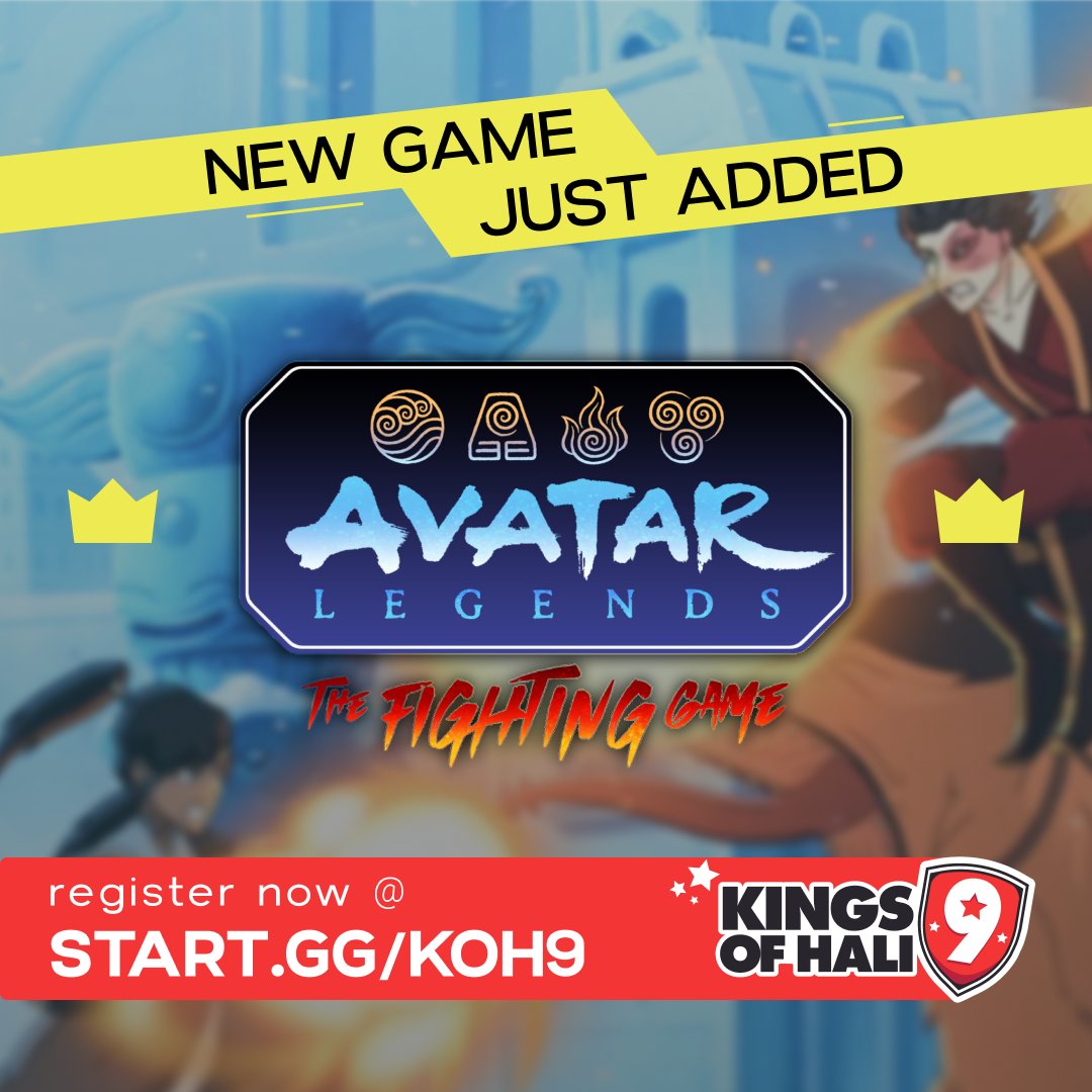 kingsofhali's tweet photo. Long ago, the four nations lived together in harmony. Then, everything changed when...

We added Avatar Legends: The Fighting Game to Kings of Hali 9!

Register now, don't miss out! ⬇️ https://t.co/Ahtu14kYow