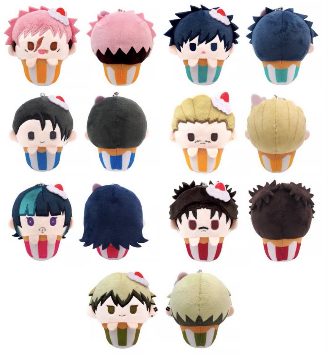 mono_sa_si's tweet photo. 【交換、譲渡】　呪術廻戦　死滅回游　カップケーキたぴぬい

譲　虎杖　伏黒　乙骨　秤⭐︎　星⭐︎　脹相　

求　定価＋送料>>直哉3

3セット予約予定
乙骨、脹相は⭐︎同数抱き合わせ
纏めての方優先
郵送のみ
検索からでもお気軽にお声掛けください https://t.co/yrytXHz5Kq