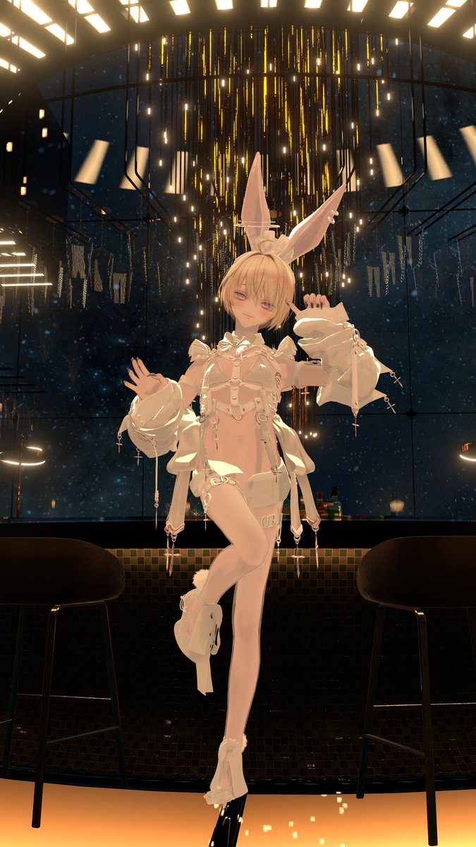 Lapin_vrc's tweet photo. マルチレイヤー撮影便利過ぎて(今!?)
ワールドの光とか影の雰囲気が好きなところはこれで撮ったらよかったんじゃないの~~!
そして、ロンロネオくんのバニー可愛すぎるからみて。断罪バニーをベースにちょっとだけお洋服もキメラしてる。
#VRC #Ronroneo https://t.co/yyhMC6eNR6