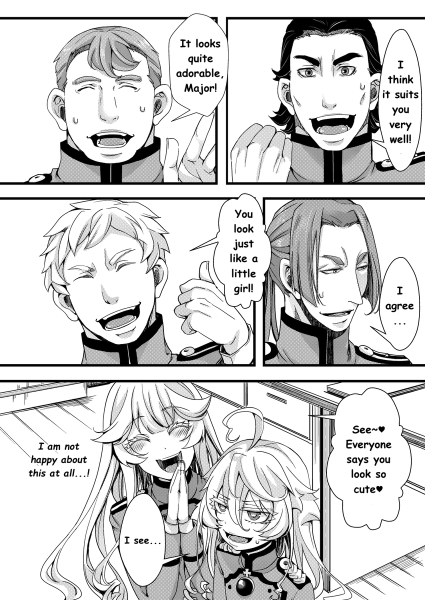 MrTeIevision's tweet photo. Twintails Tanya and the Joyful 203rd Battalion!

Fan translation of @harunaa453991's Doujinshi ^^

#youjosenki #幼女戦記

Part 1 https://t.co/kjpsc6sZzs