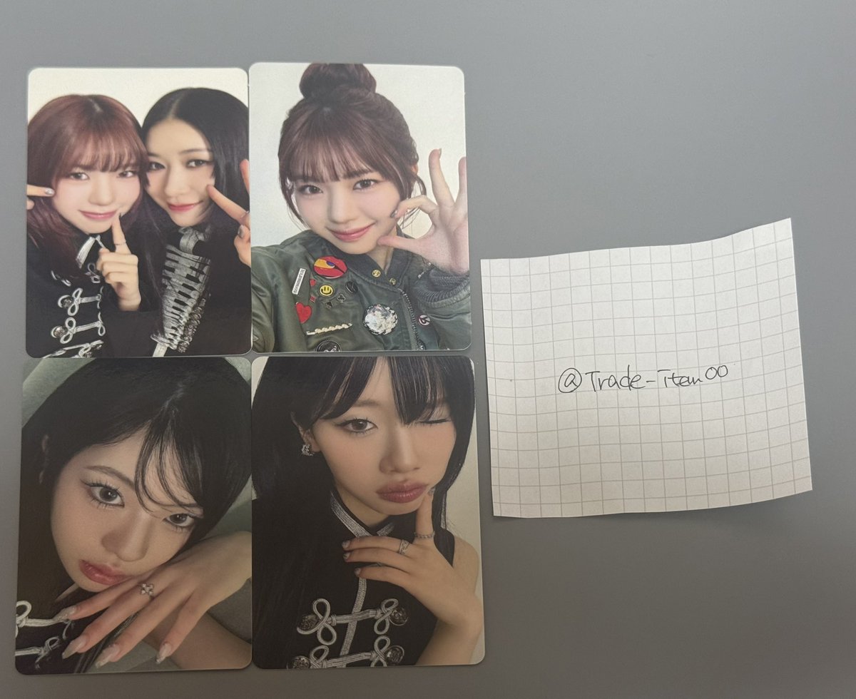 Trade_item00's tweet photo. ME:I 花咲く道 トレカ 交換

譲>画像

求>・初Aユニット🩶💛
      ・初B💜
      ・通常🩶

同種/郵送交換
お気軽にお声掛けください☻
#ME_I交換 #ME_I_交換 https://t.co/TtMazkugTk