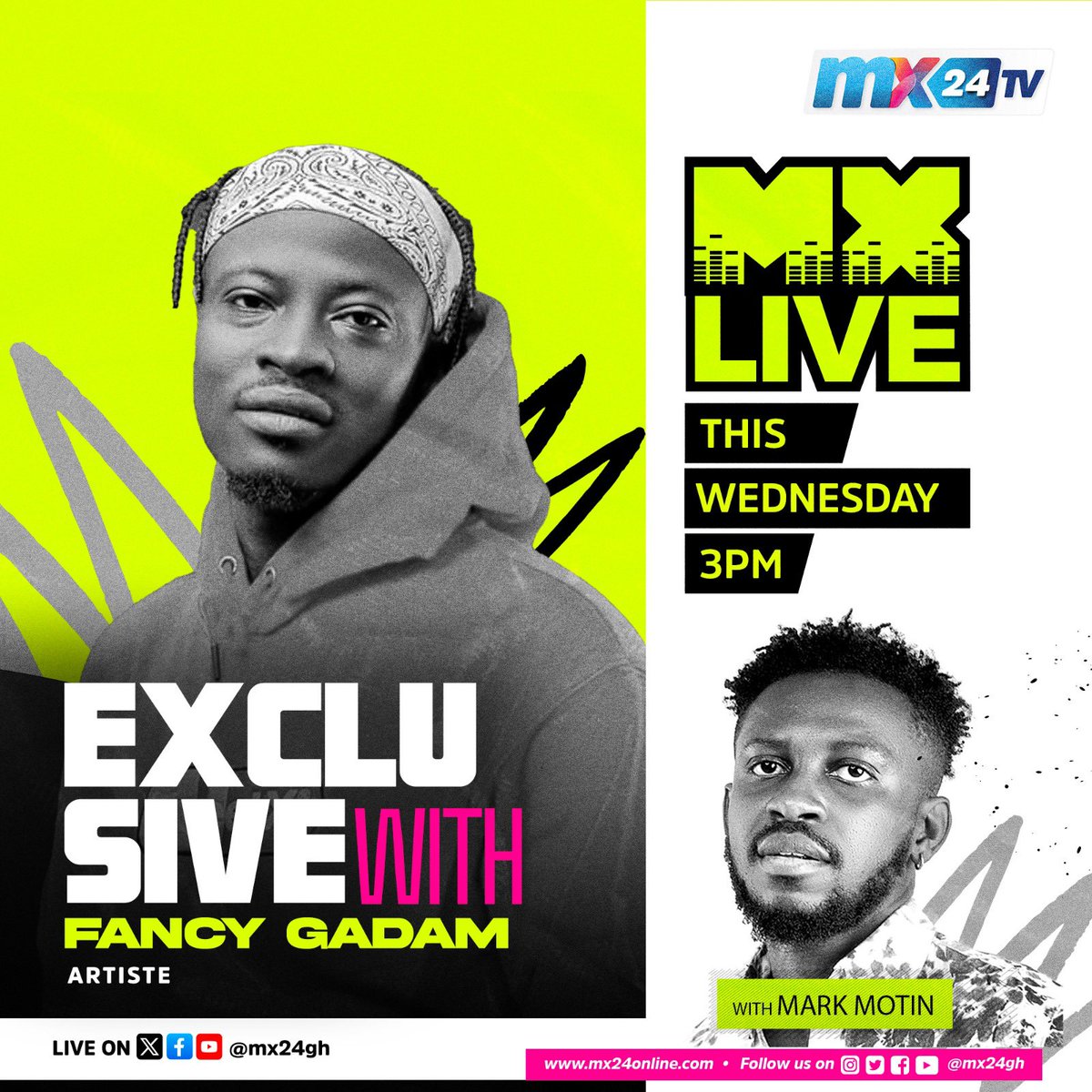 FancyGadam's tweet photo. Join me tomorrow for two exciting live interviews!

📺 GTV — 9:30 AM
📺 Mx TV — 3:00 PM

Please make time to tune in as we discuss my new single, “I Don’t Need You,” Ft. @rudeboypsquare along with other exciting updates and matters arising.
See you there! ❤️🎶
#gadamnation https://t.co/wIhq9VRpu5