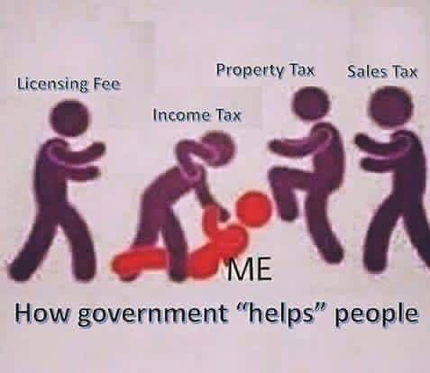 YALiberty's tweet photo. The government is "helping" me so hard right now. https://t.co/kockFoZGFB