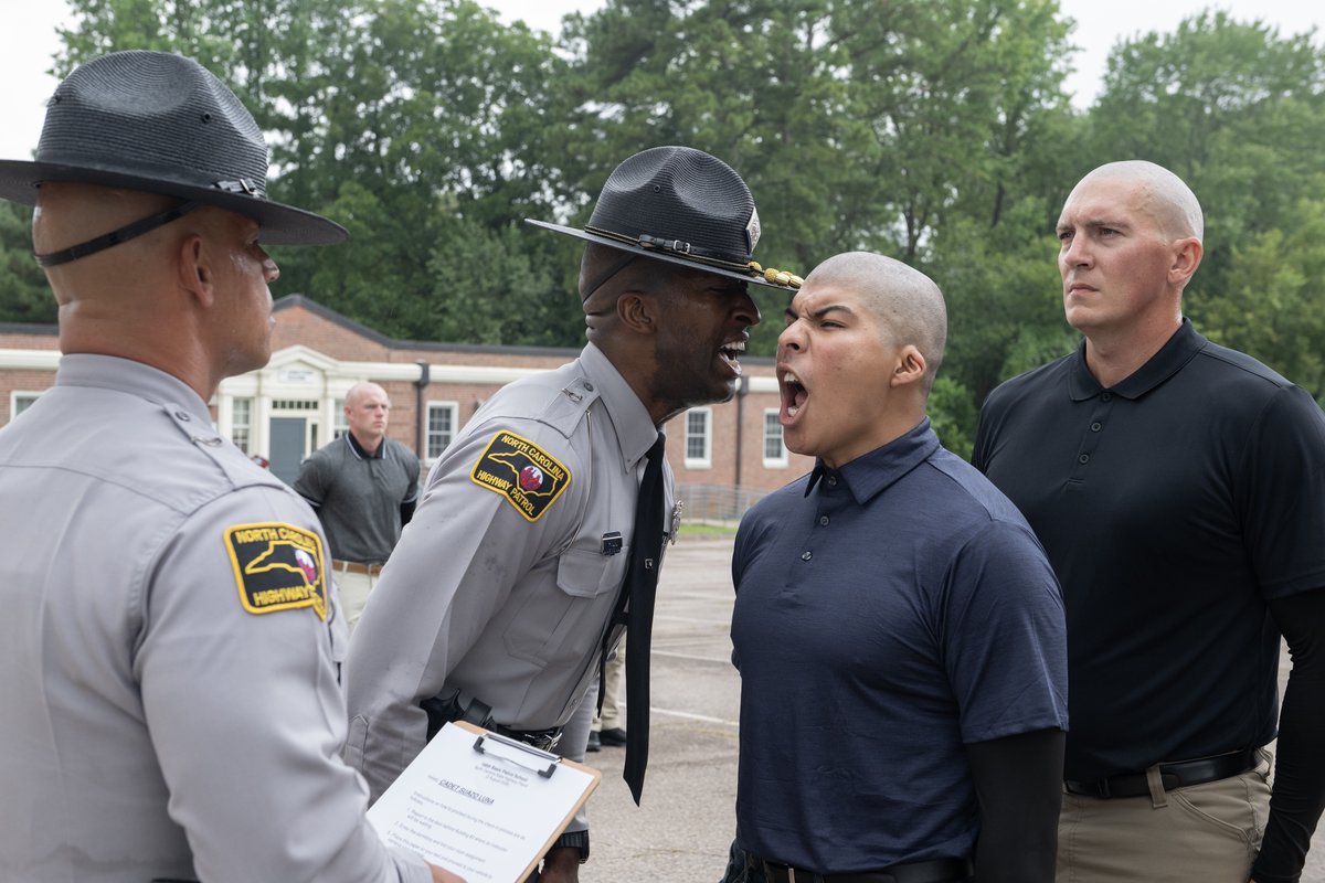 NCSHP's tweet photo. The 168th Basic School kicked off on Sunday, launching cadets into an intensive training program designed to test their physical and mental limits as they prepare to become the next generation of State Troopers. https://t.co/OkyMSpK4c2