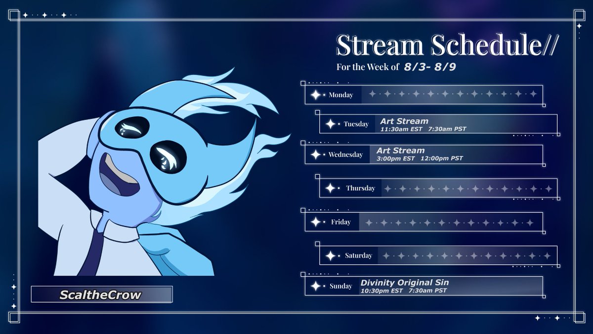 ScaltheCrowGod's tweet photo. The more things change, the more things return to the same 2 things on this schedule https://t.co/zs7up1llyB