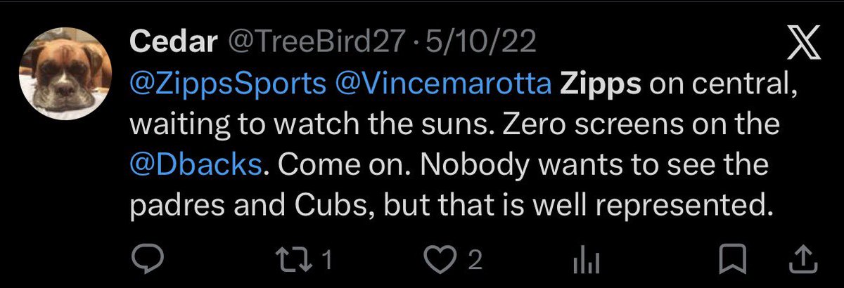 DBacksDad's tweet photo. @azsportsguy @ZippsSports I’m convinced @ZippsSports are Dodgers fans.  It’s pulling teeth to get local sports on and they hire illegals https://t.co/8josYKCYJa