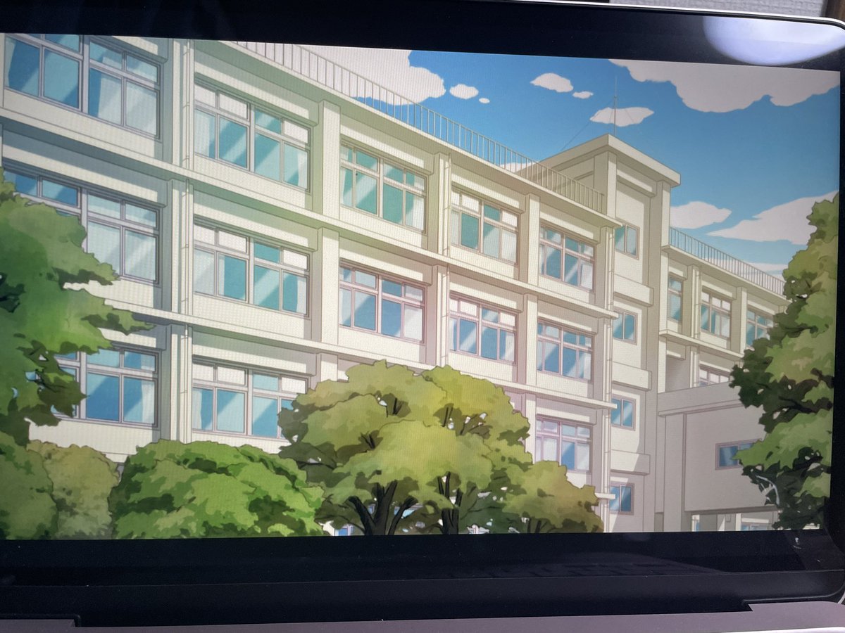 SANOMOTO4771's tweet photo. 母校がアニメ化されているのやっぱり嬉しいな https://t.co/r76sOlvzZy