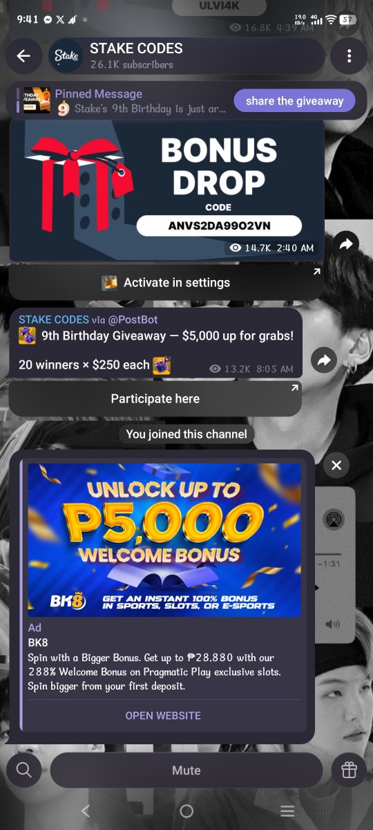 Luckyjds27's tweet photo. @StakeTG Thank you sm for this giveaway! Manifesting 🍀🤞 https://t.co/Wq4tsDXpbD