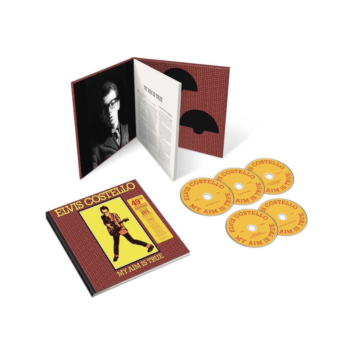 stereogum's tweet photo. Unpredictable legend @ElvisCostello announces what is probably the first ever 49th anniversary box set, for his landmark debut album 'My Aim Is True'

https://t.co/Uk8si0YRGS https://t.co/DHd9vWudQ8