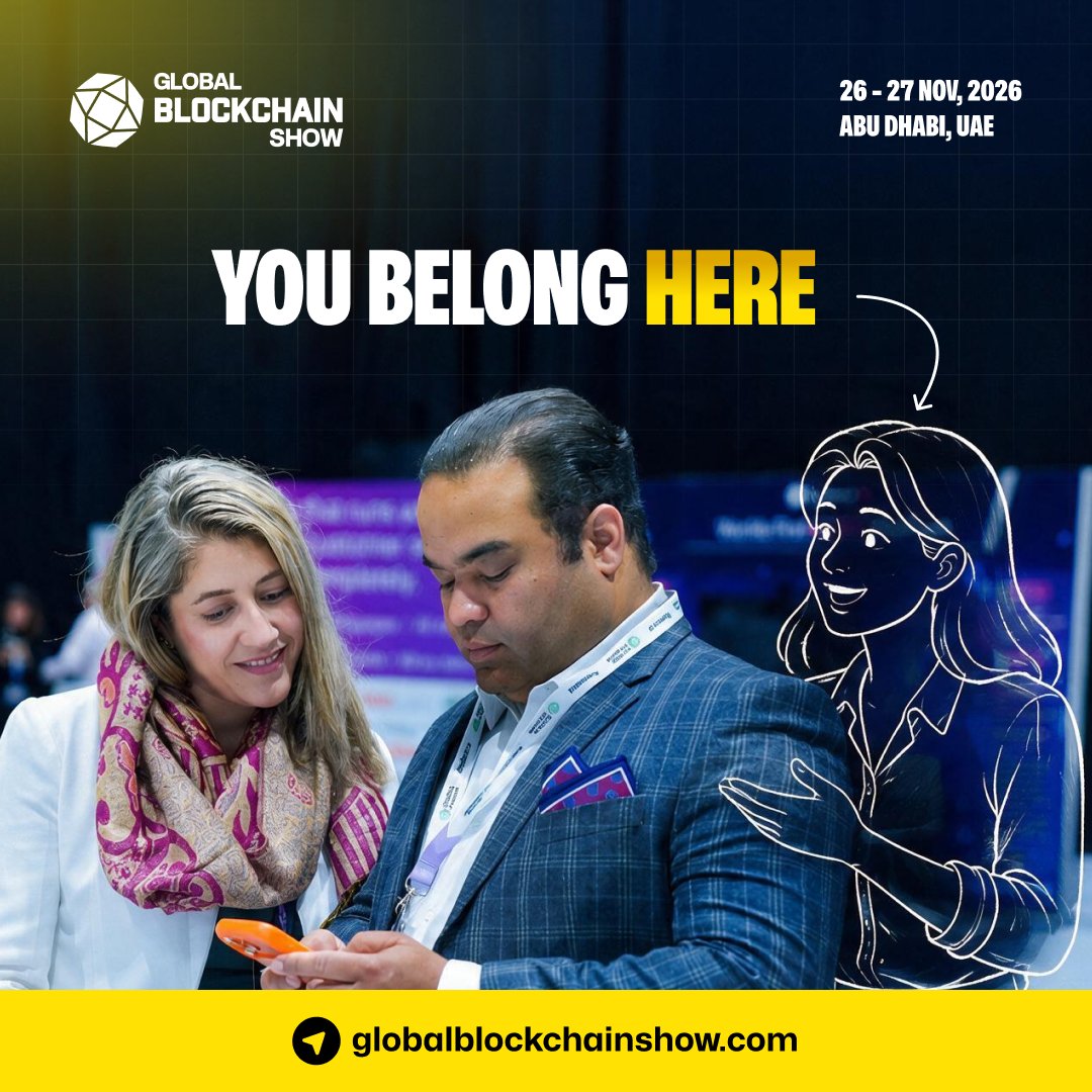 0xGBS's tweet photo. Web3 has never been about watching from the sidelines.

It's about building, collaborating and creating what comes next.

Whether you're launching a protocol, raising capital or scaling an ecosystem, this is where You Belong.

📍 Abu Dhabi | 26-27 November 2026
🎟️  https://t.co/b2nHERvgbn

#GlobalBlockchainShow #Web3 #Blockchain #AbuDhabi