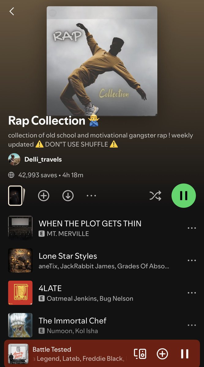 leedzedu's tweet photo. 🔥 “Battle Tested” FT @napoleon_legend @LatebTheGod @FreddieBlack401 @83_bonniestone @WeaponESP @officialrawdeff @DJSlipwax @TheArcitype just landed on another Spotify playlist. Appreciate everyone helping keep this album moving. 🙏
#HardToLearn https://t.co/jvoTl54j6b