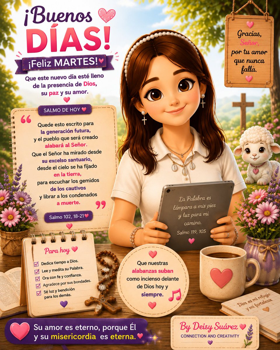 dysm0919's tweet photo. Feliz día. Comienza tu dia agradeciendo a Dios, te comparto el salmo del día 
#buenosdias #martes #salmo#salmodeldía https://t.co/phDKMzqLNI