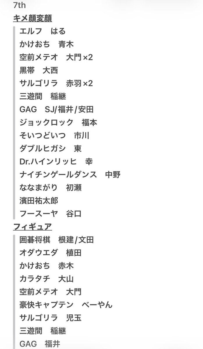 onb_tc's tweet photo. よしもとコレカ　5th.6th.7th交換
【譲】　画像参照
【求】　送料
#よしもとコレカ
7th https://t.co/2KgsVKHCB6