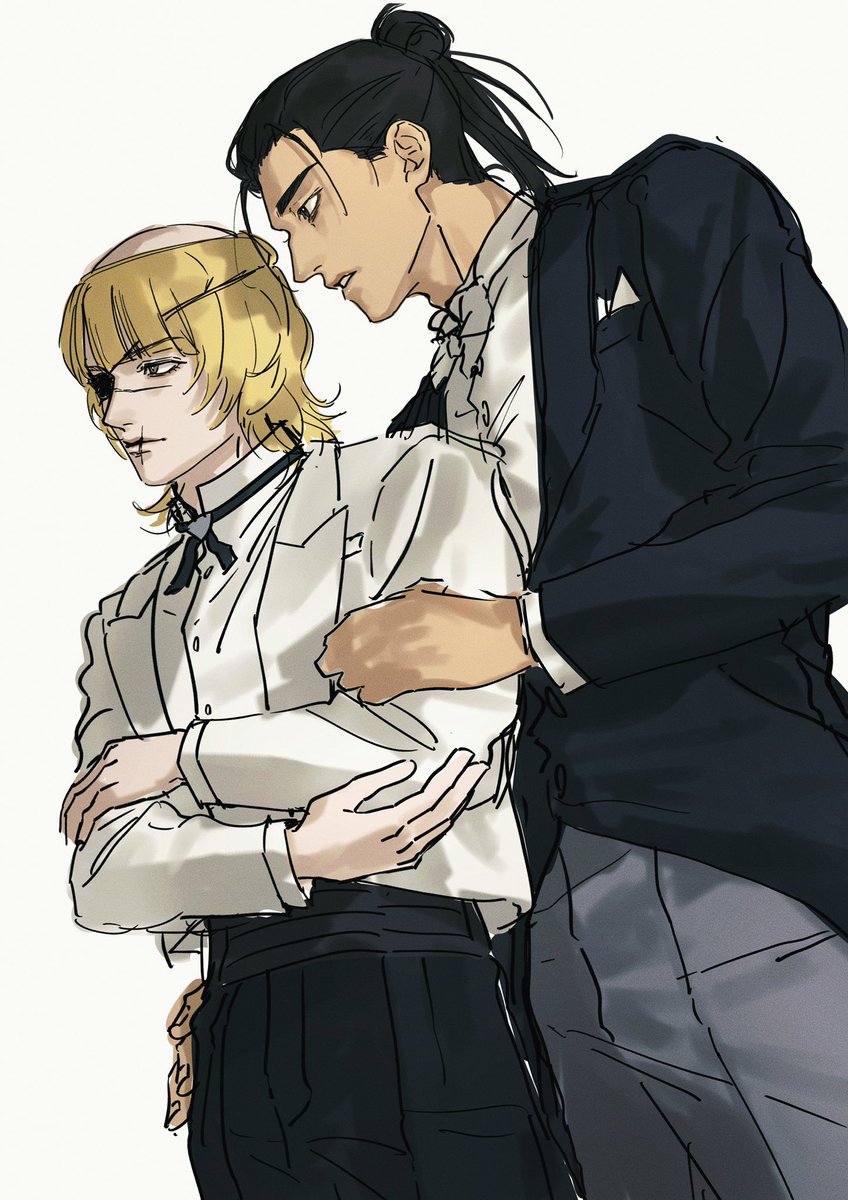 nomunomuwotaku's tweet photo. スーツオクバデ wip https://t.co/5aoyMFrkfn