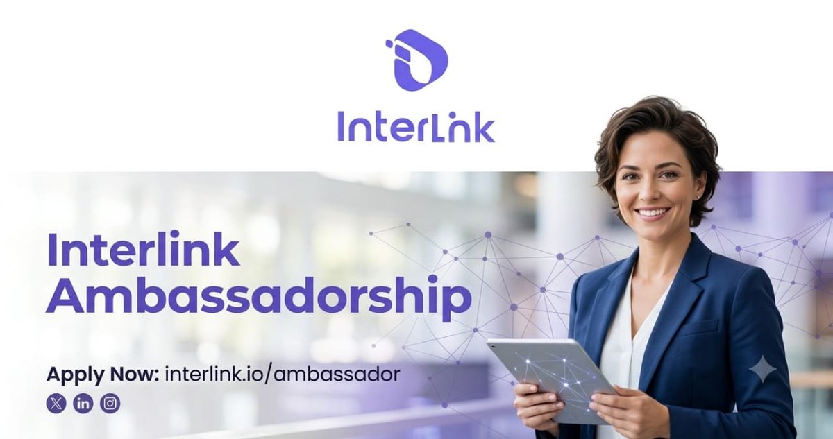 awwalulu080's tweet photo. #InterLink #ITLG #ITL #ITLX The Interlink Ambassadorship Program is officially LIVE! 🚀
We're looking for passionate creators &amp; community leaders to help shape the future of Interlink. https://t.co/TY9fVSO3Tx