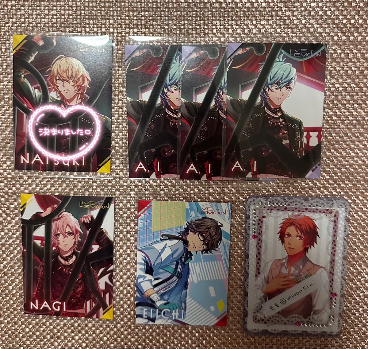 meron51mi's tweet photo. うたプリ ライエモ 2nd Anniversary CD 
特典 メッセージカード メセカ

【譲】藍3・ナギ1・瑛一

【求】音也・シオン

郵送・大阪手渡し
1点～◎

検索よりお気軽にお声掛けください。 https://t.co/9DrRD9yjby