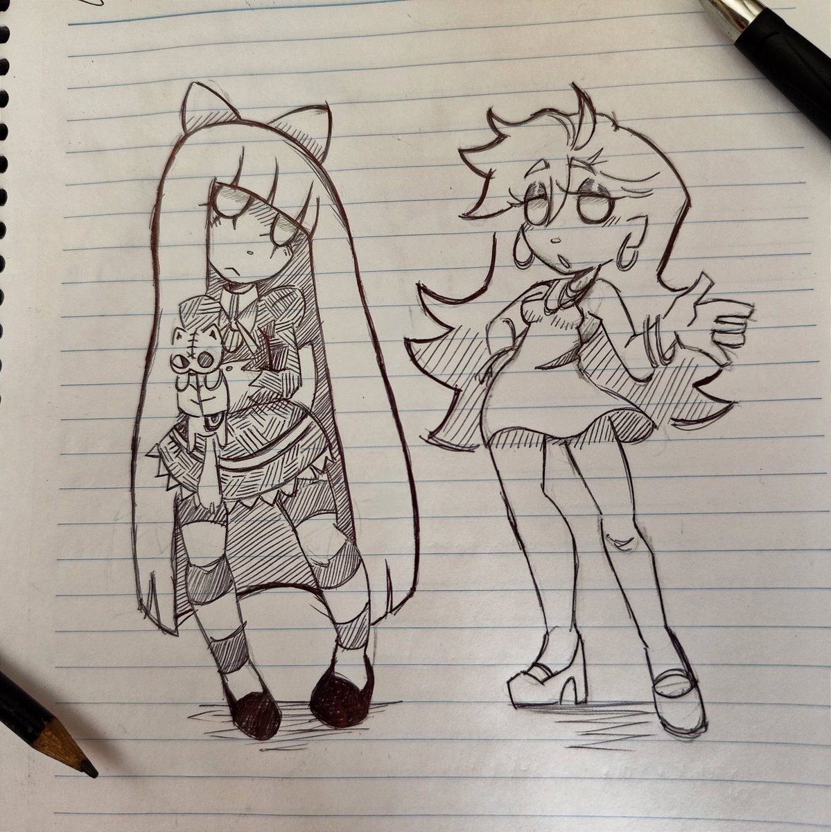 unfunnyclownnn's tweet photo. panty &amp; stocking https://t.co/jkZVi4y2m9
