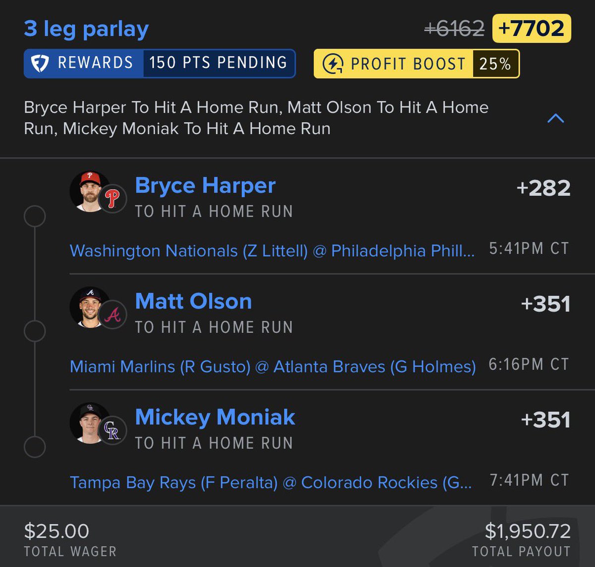 TroubleBets's tweet photo. 🔙Back2Backers🔙

#GamblingX #MLB #Fanduel #DFS https://t.co/YEpERhGSa6