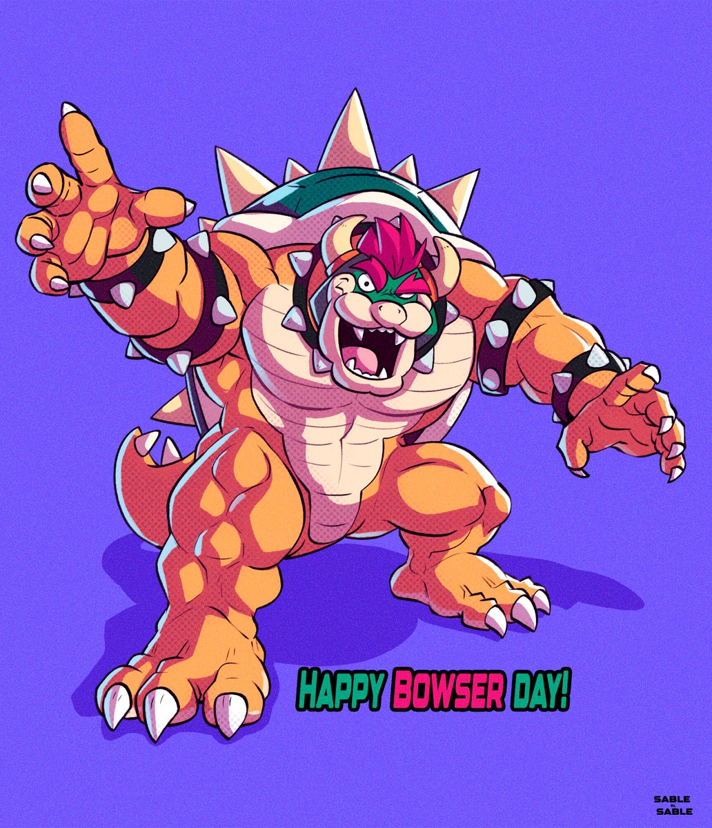 SableElSable's tweet photo. Happy Bowser Day! https://t.co/GhMYEku3BU