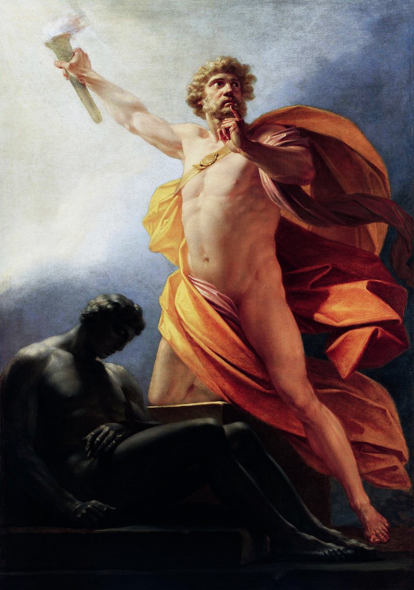nxt888's tweet photo. There is a Greek myth about a Titan named Prometheus who stole fire from the gods and gave it to humanity.

The gods punished him for it.

Not because fire was inherently evil.

Because fire was power, and power was supposed to flow in one direction only.

The empire does not tell this story about nuclear weapons because the analogy is too precise and too damning.

The United States built the bomb with the help of scientists who fled fascism, tested it on indigenous land without the consent of indigenous people, used it on Asian civilians, and then spent eighty years insisting it alone had the wisdom and the restraint and the civilizational maturity to be trusted with it.

Meanwhile, the countries it invaded, destabilized, sanctioned, and threatened looked at the fire.

And reached for it.

Not because they want to burn the world.

Because Prometheus understood something that every enslaved person understands before the philosophers do:

The gods are not actually gods.

They are just the ones who got to the fire first.