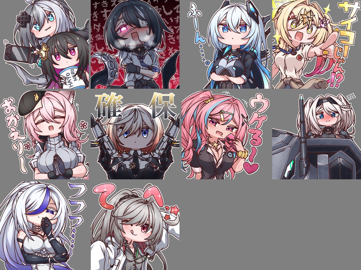 Den_noko46's tweet photo. ここ最近某所でｽﾀﾝﾌﾟ用に作ったやつ https://t.co/fz2T1yurSl