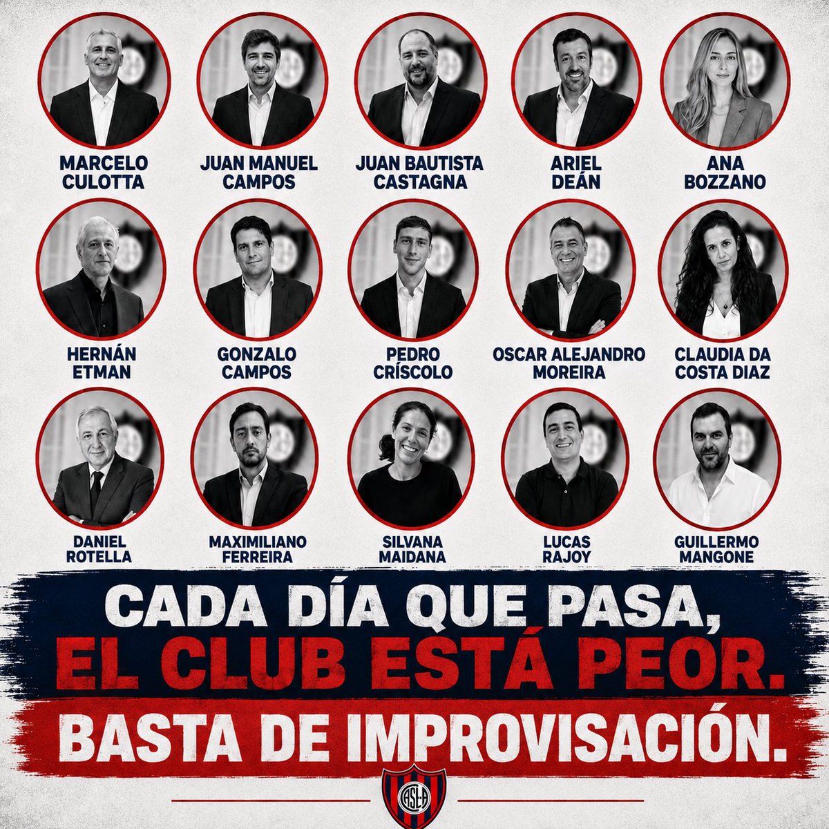 PolemicaEnCasla's tweet photo. Gobernar un club como San Lorenzo exige capacidad, planificación y responsabilidad. Hasta ahora, lo que se ve es exactamente lo contrario.

Dejen de jugar con el futuro del club.

Gobiernen o den un paso al costado. https://t.co/tGTr5JcBli