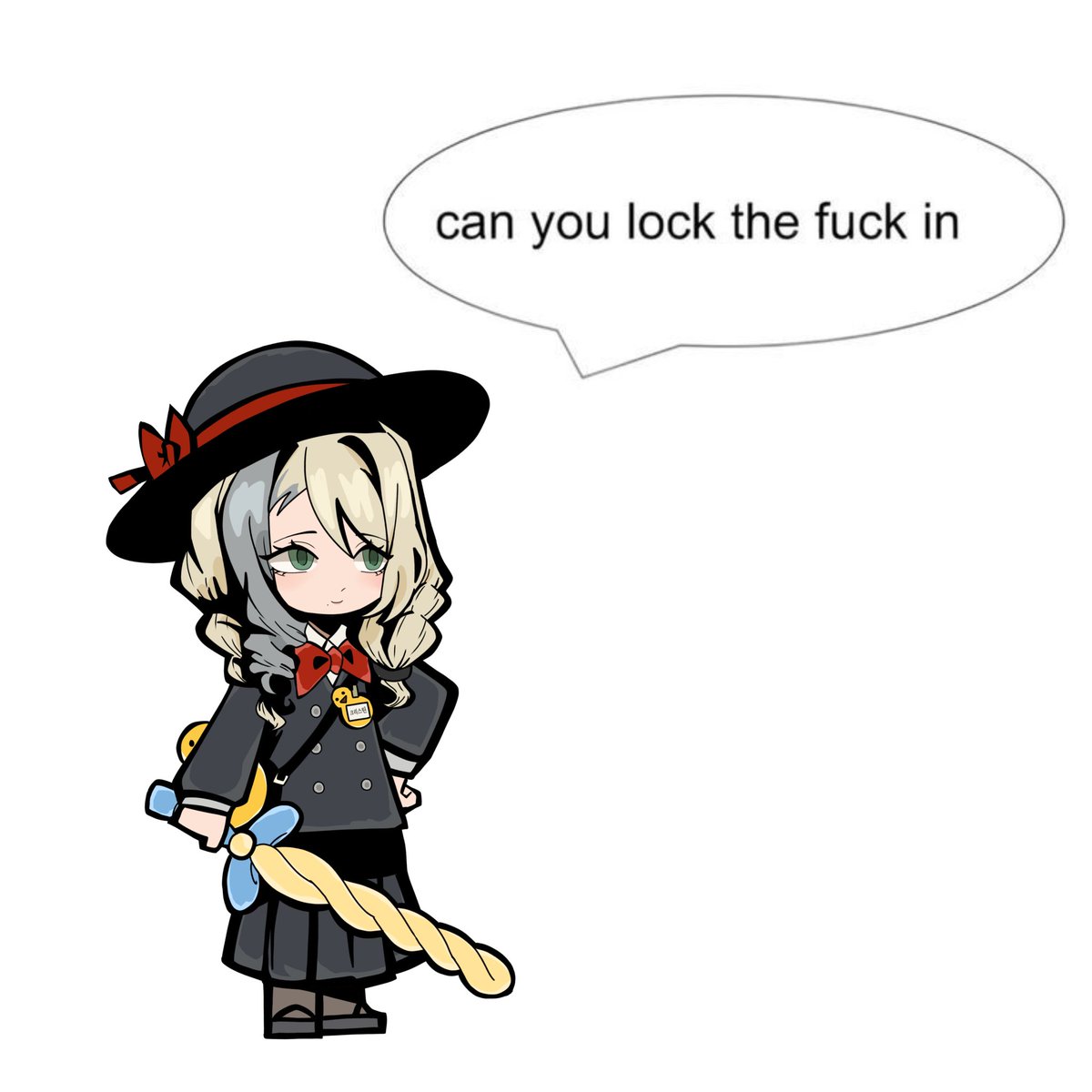 lynisdolly's tweet photo. I dont have nothing to post here...but i dont wanna let this acc die soooo.... here is silly sinnerling Christine asking yall to lock the fuck in 💕 https://t.co/elGJKIuzg9