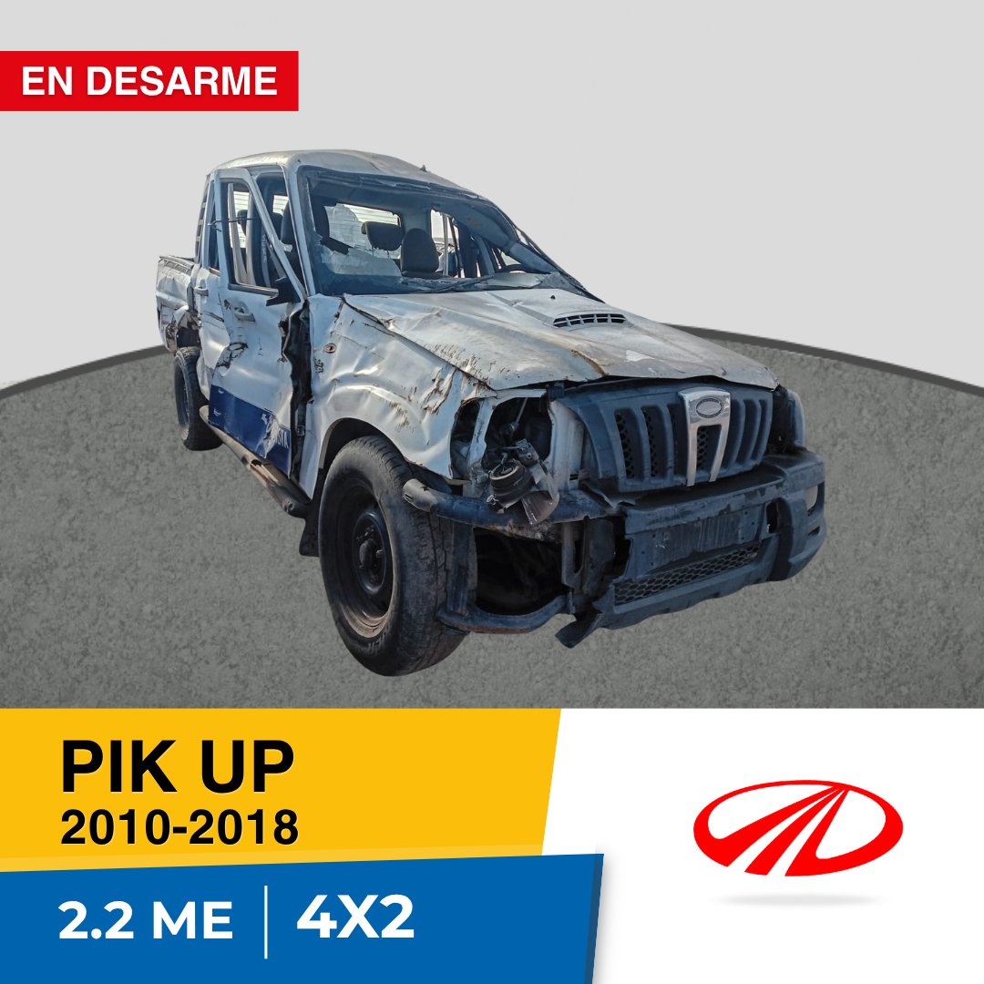IPARDESARME's tweet photo. ¡Nuevo ingreso! Listo para desarme MAHINDRA PIK UP 2010-2018 Encuentra las piezas que necesitas con nosotros. Compra Online de manera Fácil, rápida y segura a través de nuestra página web https://t.co/6aOfL2rhjj Contáctanos: +56 9 8171 8631 https://t.co/8AvZxrQRxA