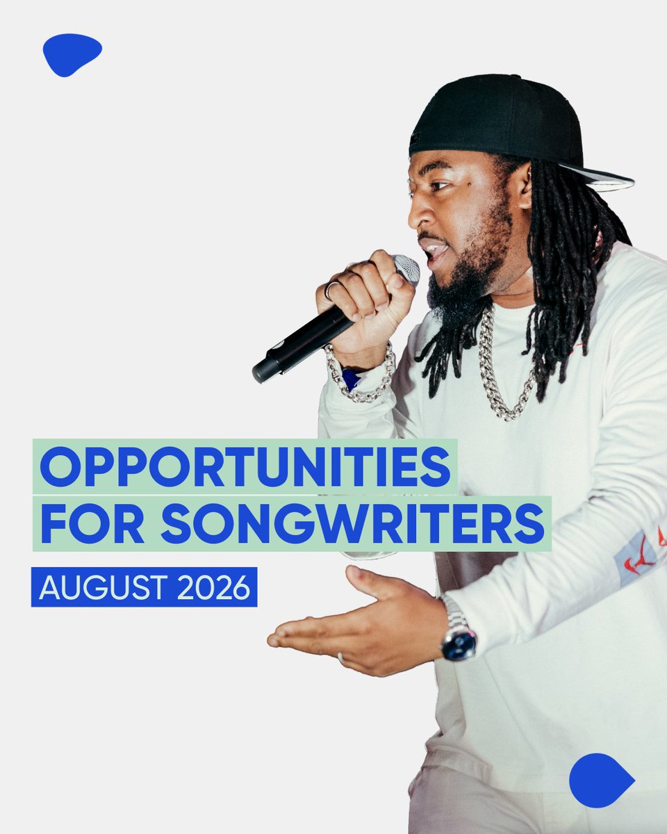 PRSforMusic's tweet photo. 📣 Opportunities for songwriters August 2026 edition 🎶

https://t.co/l9PAAS9z5o https://t.co/IGdY4l18rF