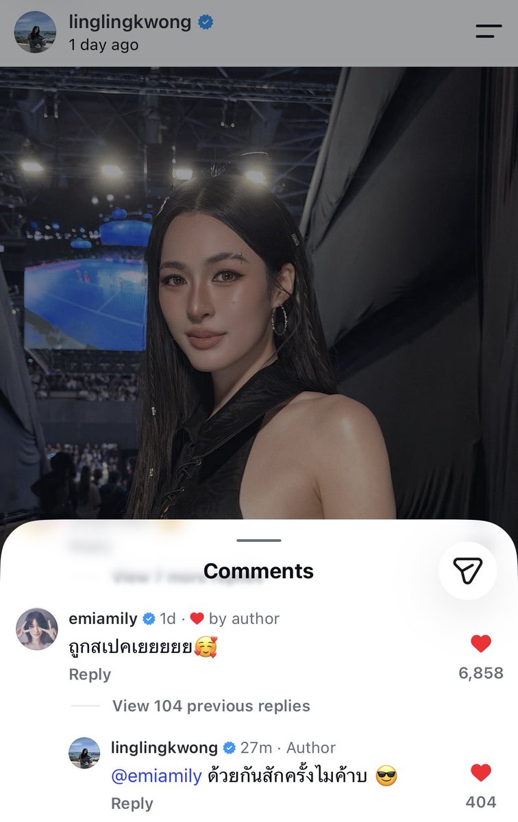 lingdenling's tweet photo. Emi: Exactly my typeeeee 🥰
Ling: (Wanna do/perform) together sometime krubb? 😎

#CH3GirlsCup2026 #emiamily
#หลิงหลิงคอง #linglingkwong https://t.co/IfOyEpoyau