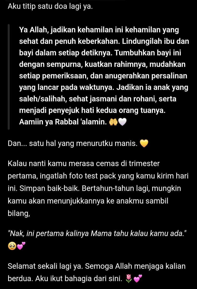 cloudyyni's tweet photo. aamiin yaAllah🤲🏻
so heartwarming, thx bestie🥹🫶🏻 https://t.co/tOO0AhP2aA