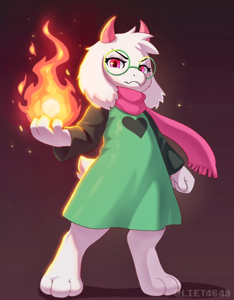 Liet4649's tweet photo. fire boy   #deltarune https://t.co/QhU2iLCw3f