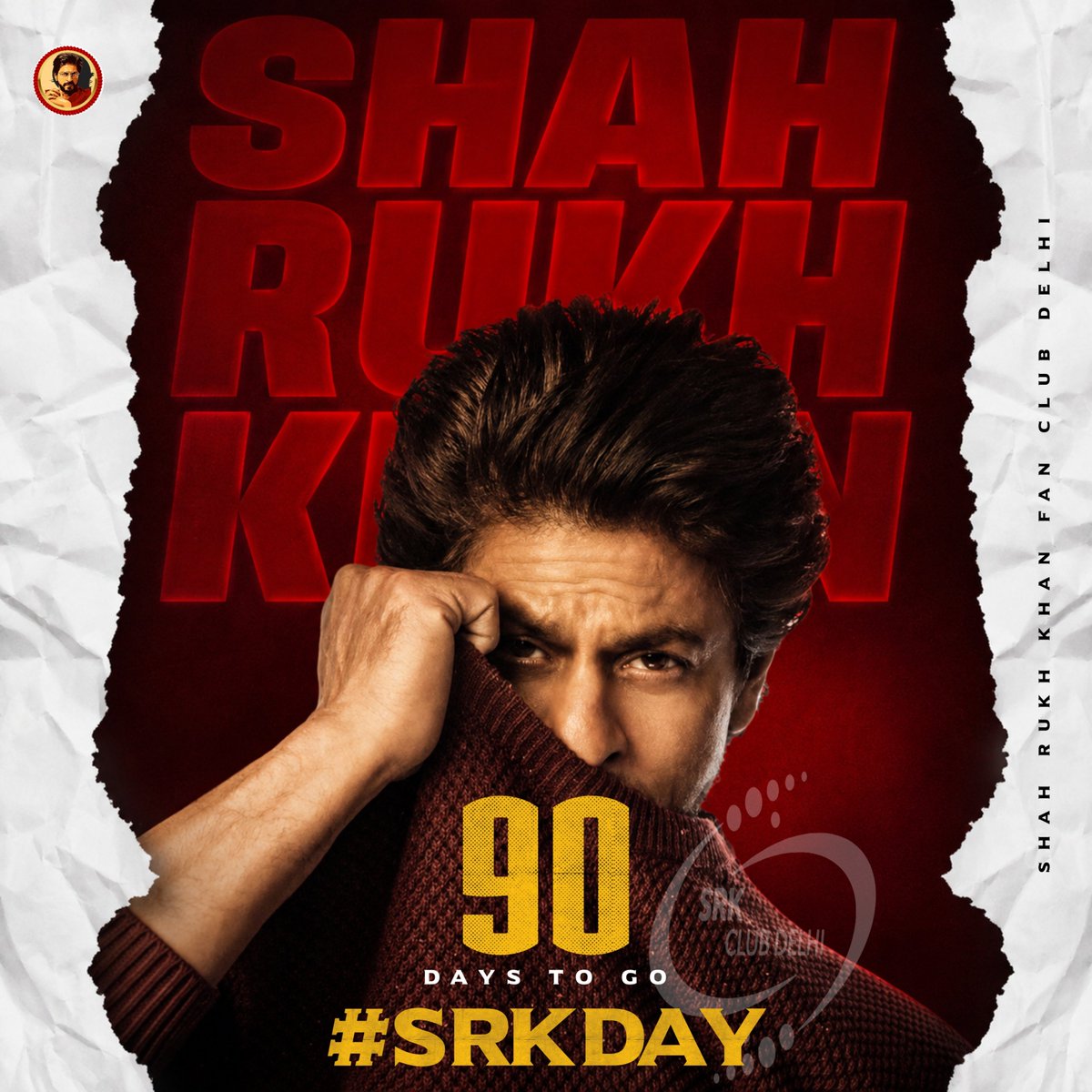 SRKClubDelhi's tweet photo. π 90 DAYS TO GO! β€οΈβ
The Countdown has entered its final phase.β³
Just 90 days until the biggest celebration of the year.π
A day dedicated to the man who taught us to dream bigger, love deeper, and believe in ourselves.β€οΈβ¨
2nd November isn't just a date it's an emotion for millions.ππ
Let's make this #SRKDay2026 bigger, louder, and more unforgettable than ever before. π₯
@iamsrk @iamsrkclub @RedChilliesEnt @pooja_dadlani @KarunaBadwal @BilalS158 @8ellaM
#90DaysToGo #SRKDay #ShahRukhKhan #KingKhan #SRKClubDelhi #ItsKingTime #ItsShowTime