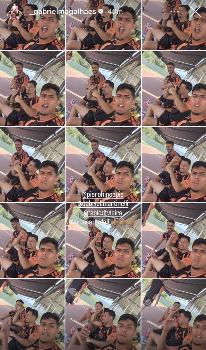 afcstuff's tweet photo. 📲 Gabriel Magalhães on Instagram.

Never leave your phone unattended with Piero Hincapie around. 🤣🤳 https://t.co/ihntfavyq2