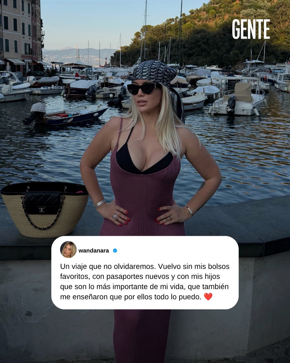 genteonline's tweet photo. El posteo de Wanda Nara de sus días en Europa tras el robo de su casa en Milán https://t.co/xX3saXXOxm