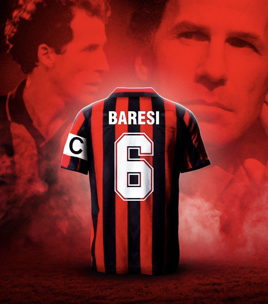 UniversoACMilan's tweet photo. ♾️Por siempre y para siempre. Franco Baresi, uno de los emblemas más representativos de la historia del Milan.🔴⚫️ https://t.co/DdJ6iEgOmG