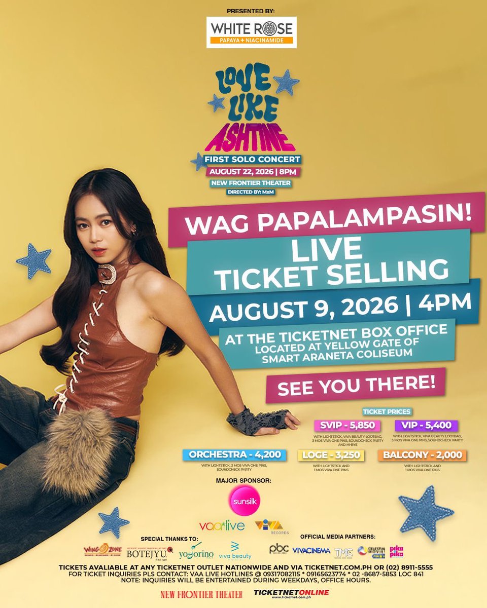 vaa_live's tweet photo. WAG PAPALAMPASIN, BESTIE! 🎟️🔥

Catch the Ashtine Olviga at the Live Ticket Selling on August 9, 4:00 PM at the TicketNet Box Office! (located at the Yellow Gate of Smart Araneta Coliseum)🎟️✨ https://t.co/FsRxU2NPfD