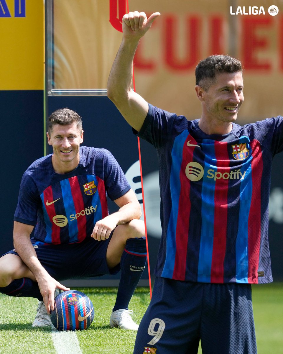 LaLiga's tweet photo. 𝗥𝗟𝟵. 🤜🤛 

💙❤️ #TalDíaComoHoy hace 4 años fue presentado como nuevo jugador del @FCBarcelona_es. 

#LALIGAHistory https://t.co/dLMKYp6HY5