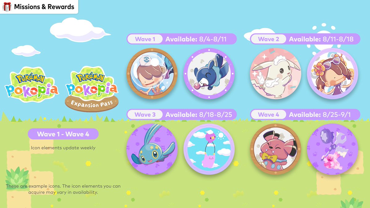 NintendoAmerica's tweet photo. Redeem your #MyNintendo Platinum Points to collect custom icons from #PokemonPokopia, available until Sept 1 at 6pm PT on Nintendo Switch 2 and Nintendo Switch. Icon elements will be refreshed each week. #NintendoSwitchOnline

Learn more: https://t.co/ScjX87hA9K https://t.co/okKxFArgzh