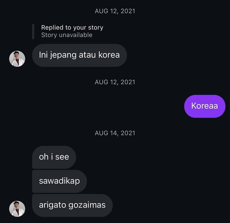 LambeSahamjja's tweet photo. ini dia DM an di IG sama rudy golden boy
tiba tiba banget 
"bro minta IG lu bro" https://t.co/3ORSZgUlUi
