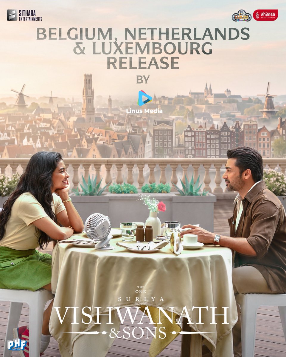 ahimsafilms's tweet photo. Belgium, Netherlands & Luxembourg, welcome aboard 🇧🇪🇳🇱🇱🇺🔥 

@LinusMediaNL brings #VishwanathAndSons to all three, and Suriya na’s biggest ever release keeps growing ♥️

#TheOne @Suriya_offl na #VenkyAtluri @_mamithabaiju @realradikaa @TandonRaveena @gvprakash @vamsi84 @NavinNooli @NimishRavi @Banglan16034849 #SaiSoujanya @ynakg2 @SitharaEnts @Fortune4Cinemas #SrikaraStudios @ThinkStudiosInd @adityamusic @PrimarkProd @PharsFilm @boleyncinemauk @vithurs_
