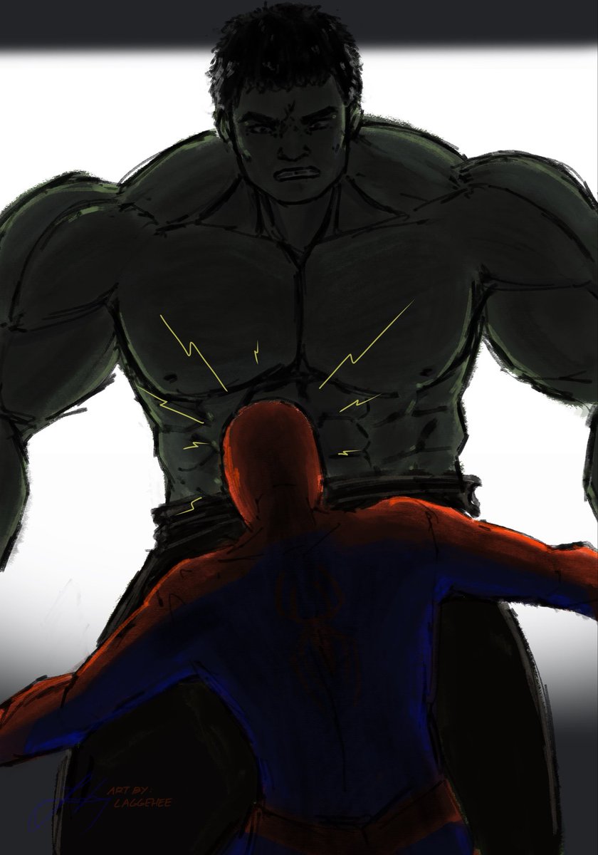 laggehee's tweet photo. NO BANNER ONLY HULK
#spiderman #brandnewday #procreate #fanart https://t.co/lPk0B8ehFr