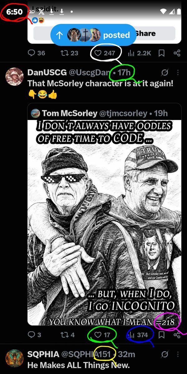 DeanDavis33's tweet photo. 6️⃣5️⃣0️⃣ #SixFifty 🪽
🐸1️⃣7️⃣ #Seventeen
1️⃣5️⃣1️⃣ #OneFiveOne
2️⃣1️⃣8️⃣ #TwoOneEight
😏 #WhatAreTheOdds 😁
2️⃣4️⃣7️⃣ #TwoFourSeven ⏰
3️⃣7️⃣4️⃣ #ThreeSevenFour 🐇 https://t.co/mPEqncneZW
