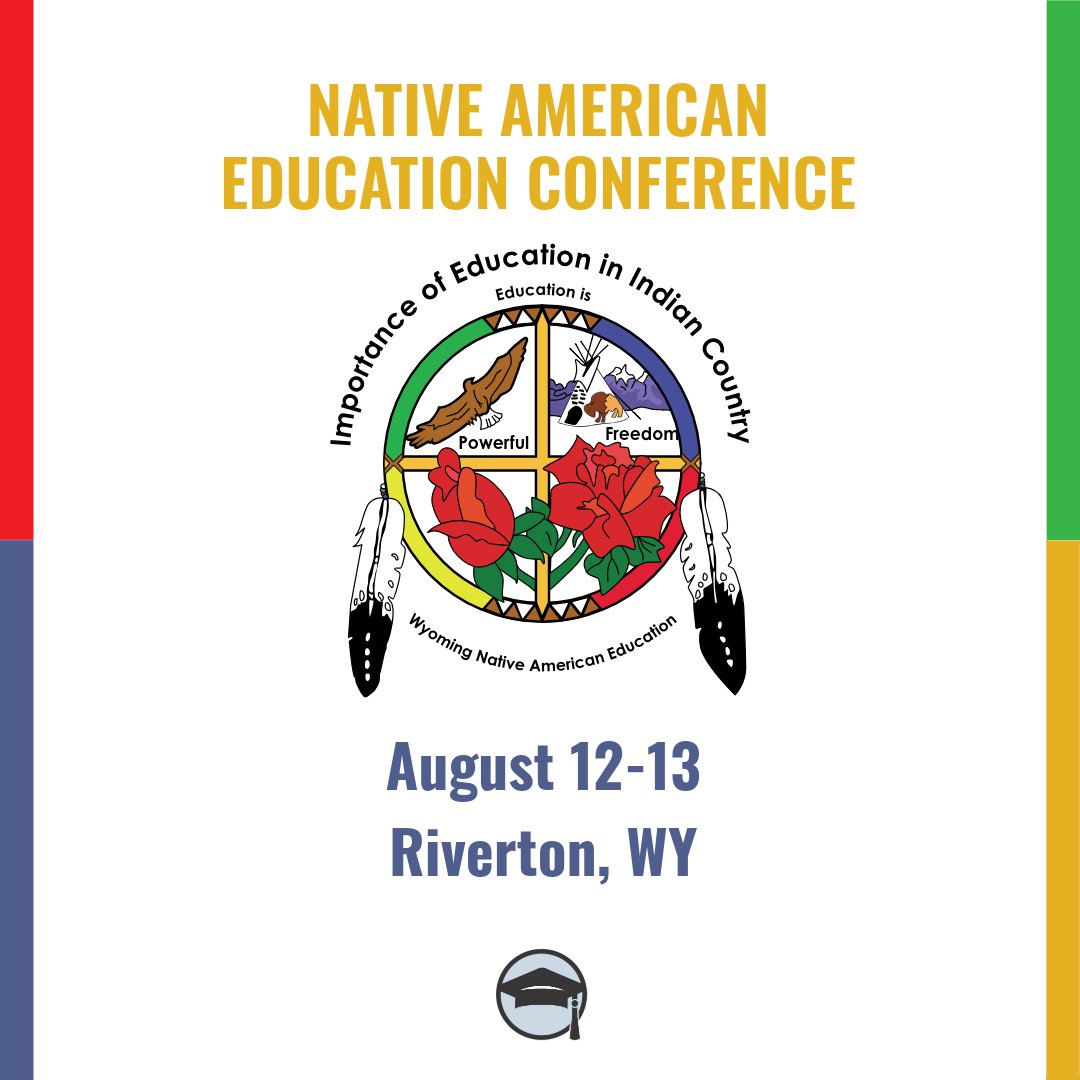 WYOEducation's tweet photo. Native youth! 🦅 Step into your power at the #WyDeptEd Native American Education Conference, Aug 12–13 in Riverton. Connect with peers, build leadership skills, and celebrate Indigenous knowledge. It's totally FREE! Secure your spot: https://t.co/VhkQzcYIMd

#Wyoming #WyoEdChat https://t.co/yR4j876qeO