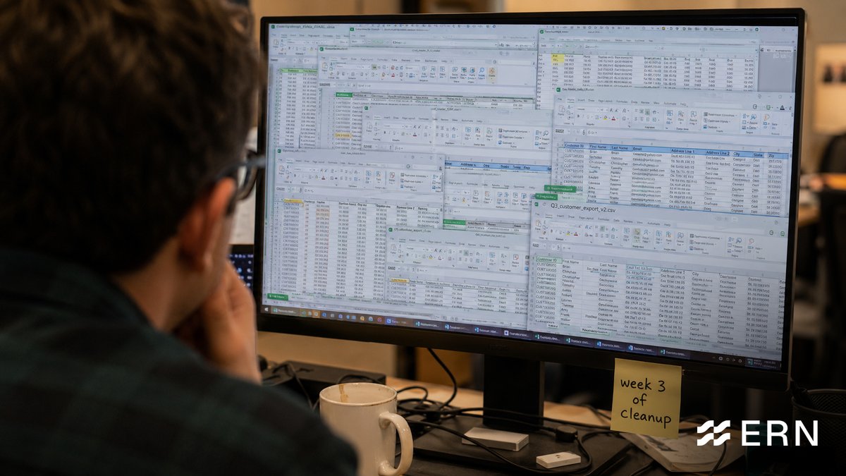 ERNData's tweet photo. AI isn't creating a shortage of data.

It's creating a shortage of trusted and private, usable data.

That's where the next generation of data infrastructure will be built.

That's where ERN fits. https://t.co/SRAnaU9vMR