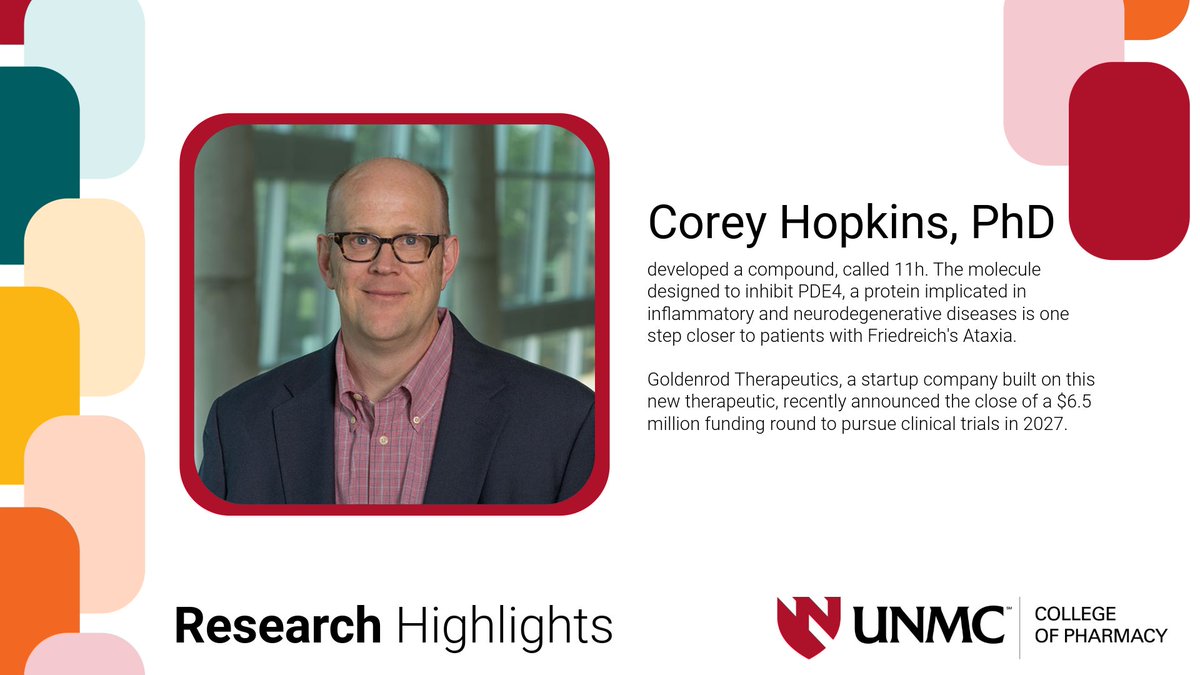 UnmcCop's tweet photo. “This is what world-class drug discovery looks like, and it is happening right here at UNMC . . . ."

Congratulations, Dr. Hopkins &amp; team! https://t.co/MHdlNNUzxS