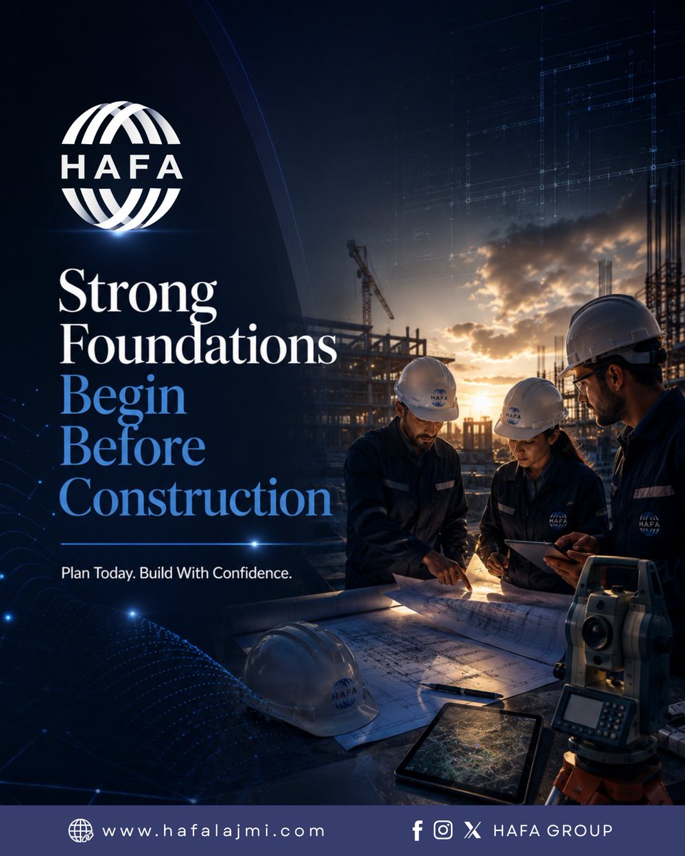 HAFA_GROUP's tweet photo. Delays Due To Poor Site Preparation🚧
Poor Site Preparation Can Delay Construction, Increase Costs, And Create Avoidable Risks
Professional Surveying And Proper Planning Help Keep Projects On Schedule And Build With Confidence✅
#HAFAGroup #SitePreparation #EngineeringSolutions https://t.co/8zThNU54s6