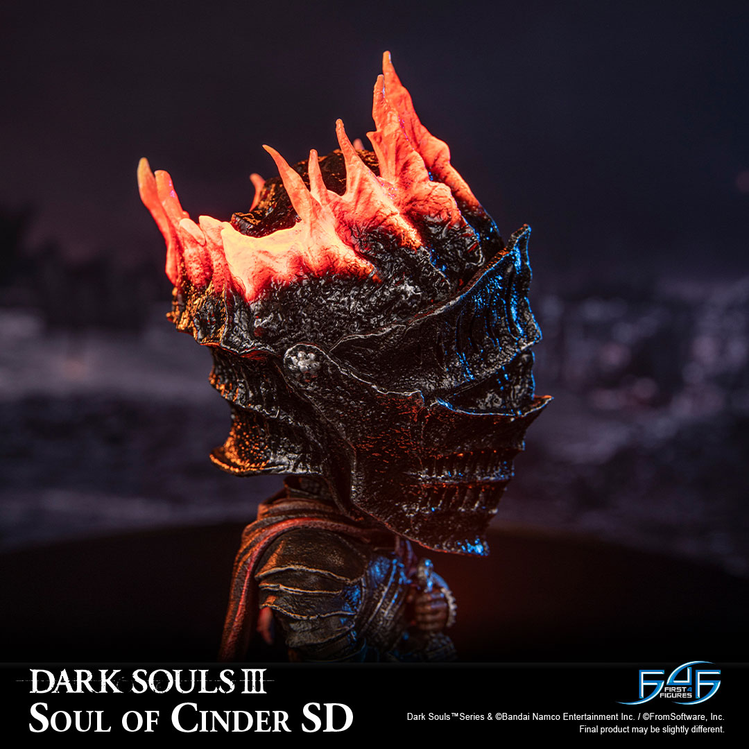 First4Figures's tweet photo. SOUL OF CINDER SD PRE-ORDERS OPEN IN 7 DAYS (8/11/2026)!

Check out the Soul of Cinder SD Exclusive Edition! This version features stunning LED functions that bring the scorched crown and the legendary Firelink Greatsword to life.

Get $10 off: https://t.co/o3rcRO3enj https://t.co/ZOlc2Nk2Mm