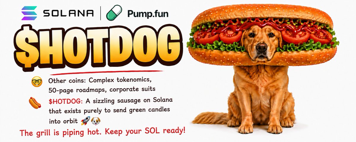 only_hotdog's tweet photo. $HOTDOG Formula for Financial Freedom:

1 SOL + 0% Tax + Infinite Ketchup = Instant Space Station 🌭🚀💀
We’re not here to talk, we’re here to cook on Solana. Kitchen opening real soon. https://t.co/XSR30pZCs4