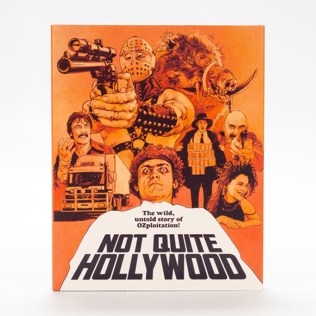 ocndistro's tweet photo. NOT QUITE HOLLYWOOD is the wild, wonderful, untold story of “Ozploitation” films. It irreverently documents an era when Australian cinema got its gear off and showed the world a full-frontal explosion of sex, violence, horror and foot-to-the-floor action. Featuring interviews with Quentin Tarantino, Dennis Hopper, Jamie Lee Curtis, Stacey Keach, and Dr. George Miller. Mark Hartley’s NOT QUITE HOLLYWOOD is coming to Blu-ray from Magnolia Pictures.

Get it with a Limited Edition Slipcover by Robert Sammelin while they last!

🪃 Order link in comments 🪃